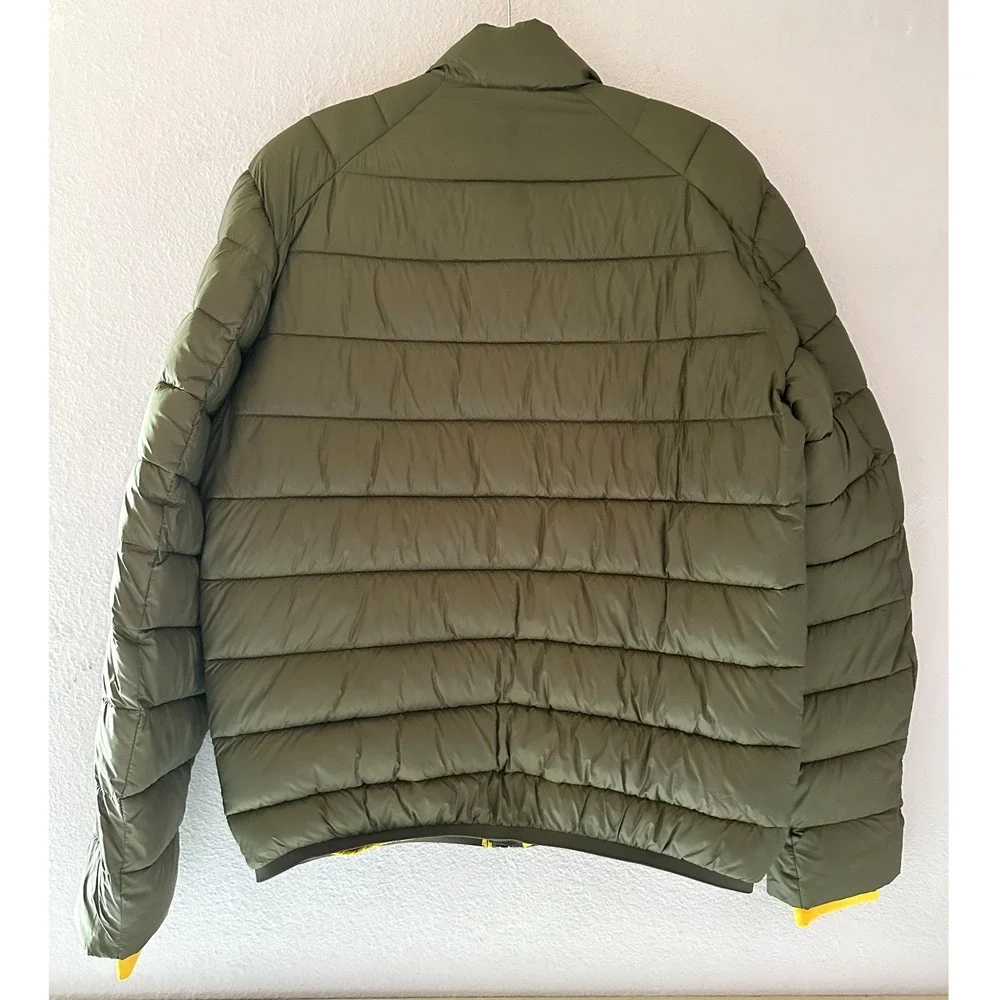 Scotch & Soda Mens Puffer Olive Green Repreve‎ Jacket Gorpcore Size M